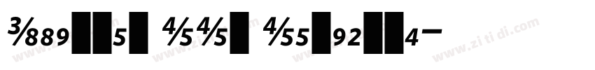 Whitney SSm Semibold字体转换